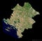 Sibensko-Kninska, Croatia - black solid. Sentinel-2 satellite