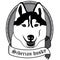 Siberian husky Portrait. Isolated Vector dog Illustration