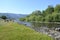 Siberian River near Baikal Lake on Summer