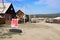 Siberian village on Olkhon Island, Baikal Lake, Russia