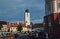 The Sibiu Council Tower in the Little Square in Sibiu.