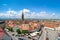 Sibiu, Transylvania, Romania. Panoramic view of the Small Square