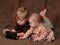 Siblings with Toy Train