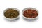 Sichuan pepper, green and red