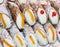 Sicilian cannoli with the icing and candied orange peel and sweet cream