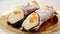 Sicilian cannoli rotating close up