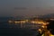 Sicilian coast in the evening near Taormina at Sicily, Italy