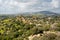 The Sicilian landscape with the Tempio della Concordia in Valley of the Temples near Agrigento