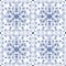 Sicilian Majolica Vintage Blue mediterranean tile Azulejo tile pattern, Portuguese Spanish Italian traditional