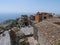 Sicilian rooftops landscape taken from the Castelmola village