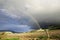 Sicilian winter vineyard landscape