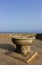 Sicily, Cefalu, terrace overlooking the sea