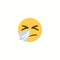 Sick face icon illustration emoji
