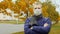 Sick or healthy man wearing surgical procedure mask due to Influenza flu virus