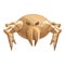 Sick mite icon, cartoon style