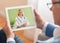 Sick Senior Man With Digital Tablet Getting Online Medical Consultation From Doctor