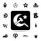 sickle, hammer and star icon. Detailed set of communism and socialism icons. Premium graphic design. One of the collection icons