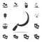 sickle icon. Detailed set of garden tools and agriculture icons. Premium quality graphic design. One of the collection icons for w