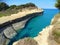 Sidari famous beach landscape ionian sea on Corfu island