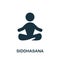 Siddhasana icon. Simple element from yoga collection. Creative Siddhasana icon for web design, templates, infographics