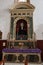 Side altar of the interior of the church of Sant Peter in Guimar, Tenerife. Spain