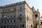 Side and beautiful and painted facade of Trieste Prefecture in Friuli Venezia Giulia (Italy)