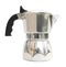 Side close cover moka pot