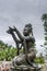 Side Closeup, One of the Six Devas offering to Tian Tan Buddha, Hong Kong China