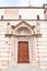 Side door of the cathedral of Grosseto in Italy