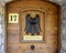 Side door into the Chapelle de la Visitation Sainte-Claire at the foot of Castle Hill in Nice, France