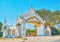 The side entrance to Kyauktawgyi Pagoda in Mandalay, Myanmar