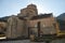 Side Facade Of The Church Of San Caprasio In Santa Cruz De Los Seros. Travel, Landscapes, Nature, Architecture. December 28, 2014