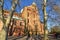 Side of famous landmark roman catholic Speyer Cathedral, a major monument of Romanesque art in the German Empire