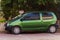 Side, Turkey -January 21, 2023: green Renault Twingo