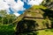 Side View of Ancient Mayan Pyramid Ruins, known as Tikal Temple 5