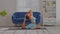 Side view of Asian woman doing Yoga exercise,Yoga One Legged King Pigeon pose or Eka Pada Rajakapotasana,Calm of healthy young