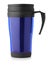 Side view of blue thermo mug