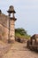 Side  view of Delhi Gate of Raisen Fort, Fortification wall, Fort was built-in 11th Century AD, Madhya