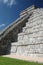 side view of El Castillo Pyramid at Chichen Itza archeological site, Mexico.