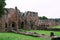 Side view of Furness Abbey, in Barrow-in-Furness, Lake District, Cumbria, England.