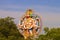Side view of Giant idol of Panchmukhi Hanuman - Enchanced