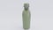 Side view green canteen military bottle premium photo 3d render