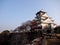 Side View of Historic Building at Himeji Castle