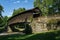 Side View of Historic Humpback Covered Bridge