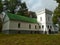 Side view of historic manor house and museum