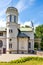 Side view of historic manor house and museum of Henryk Sienkiewicz, polish novelist and journalist, in Oblegorek, Poland