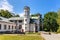 Side view of historic manor house and museum of Henryk Sienkiewicz, polish novelist and journalist, in Oblegorek, Poland