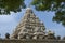 Side view of kailasanathar temple gopuram KANCHIPURAM TAMILNADU / INDIA