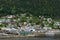 Side view of Ketchikan, Alaska from water