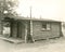 Side view of a log cabin home